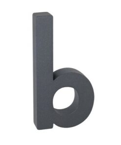 Hliníkové číslo 3D štruktúrovaný povrch RN.100LV.B.AL.AM.3D