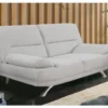 Dvojsedák Bruno, šedo-biela tkanina%