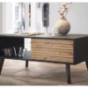 Konferenčný stolík so zásuvkami Willow, čierny/dub artisan%