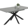 Rozkladací jedálenský stôl Chiara 160x90 cm, šedá imitácia  mramoru%