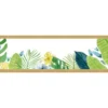 Obraz v drevenom ráme Nordic listy, 60x15 cm%