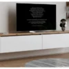 Závesná TV skrinka Asko Living, 180 cm, dub artisan/biela%
