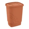Kôš na bielizeň Flowers 55 l, terakota%