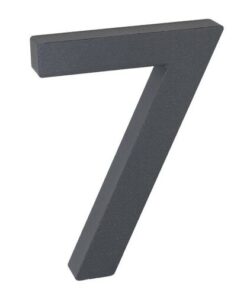 Hliníkové číslo 7 3D štruktúrovaný povrch RN.100LV.7.AL.AM.3D