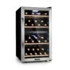Klarstein Vinamour 45D, vinotéka, 118 l, 45 fliaš, 5–18°C, 2 zóny, nehrdzavejúca oceľ