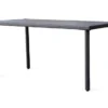 Obdĺžnikový záhradný stôl Alford 150x90 cm, černý%