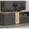 Televízna skrinka Esteban 150 cm, antracit/dub evoke%