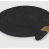 Podložka pod hrniec LifeStyle 20 cm, čierna bavlna%