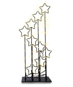 DecoKing Vianočná LED dekorácia s hviezdami, 16 cm