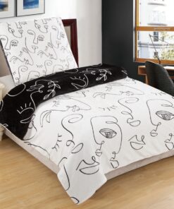 Jahu Obliečky mikroplyš Face, 140 x 200 cm, 70 x 90 cm