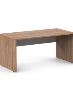 DREVONA33 Kancelársky stôl LUTZ 160x80 orech + biela