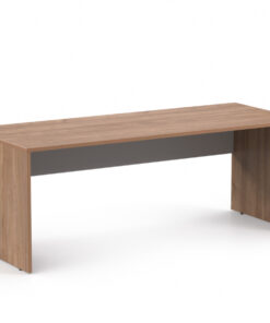 DREVONA33 Kancelársky stôl LUTZ 200x80 orech + biela