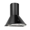 Klarstein Noir, digestor, 60 cm, komínový, 352 m³/h, retro dizajn, nehrdzavejúca oceľ, čierny