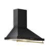 Klarstein Montblanc 60, digestor, 60 cm, nástenný, 599 m³/h, LED, lišta, čierny