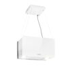 Klarstein Kronleuchter L, digestor, 60 cm, ostrovčekový, 577 m³/h, dotykové ovládanie, LED, biely