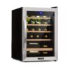 Klarstein Vinamour 19, vinotéka, 62 l, 19 fliaš, 4-18°C, 40 dB, sklo, čierna