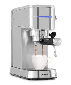 Klarstein Futura, pákový kávovar, 1450 W, 20 bar, 1,25 l, nehrdzavejúca oceľ