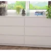 Široká komoda Carlos, biela, 150 cm%