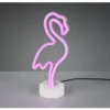 Stolná LED lampa Plameniak, biela%
