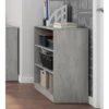Nízký regál Carlos, sivý betón, šírka 40 cm%