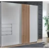 Šatníková skriňa Coburg, 180 cm, biela/dub artisan%