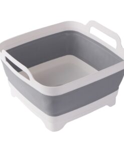 4home Skladací silikónový lavór Clean s odtokom