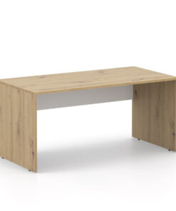 DREVONA33 Kancelársky stôl LUTZ 160x80 dub artisan + biela