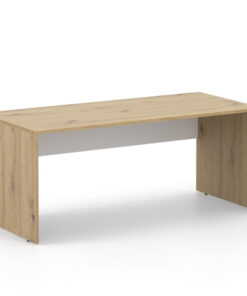 DREVONA33 Kancelársky stôl LUTZ 180x80 dub artisan + biela