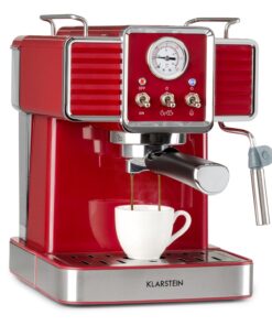 Klarstein Gusto Classico, pákový kávovar, 1350 W, 20 bar, 1,5l, nehrdzavejúca oceľ