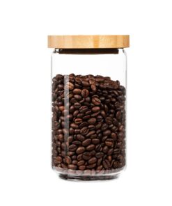 Klarstein Skladovacia nádoba, s bambusovým uzáverom, 750 ml, stohovateľná, vzduchotesná