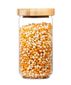 Klarstein Skladovacia nádoba, s bambusovým uzáverom, 580 ml, stohovateľná, vzduchotesná