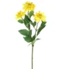 Umelá kvetina Georgína 75 cm, žltá%