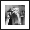 Rámovaný obraz Lampy 40x40 cm, čiernobiely%