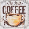Obraz na plátne The Best Coffee, 28x28 cm%