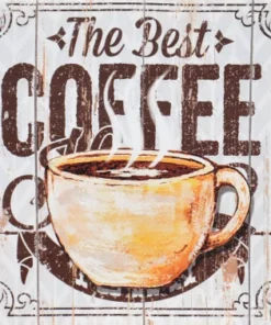 Obraz na plátne The Best Coffee, 28x28 cm%