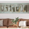 Ručne maľovaný obraz Abstrakce II 150x50 cm, 3D struktúra%