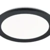 Stropné LED osvetlenie Camillus 26 cm, okrúhle, čierne%
