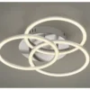 Stropné/nástenné LED osvetlenie Circle, matný nikel%