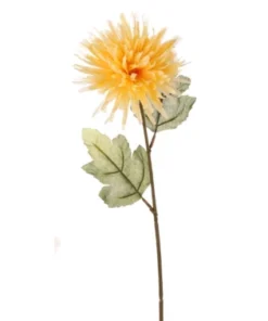 Umelá kvetina Chryzantéma 60 cm, žltá%