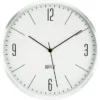 Nástenné hodiny 30 cm, strieborný kov%