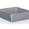 Organizér do šuplíku Pepe 15x15 cm, šedý%