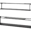 Set 2 ks nástenný regál Leicester 95 cm/85 cm%