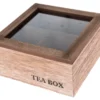 Box na čaj Vintage Home 16x8 cm, drevený%