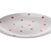 Plytký tanier 26,5 cm, biely s bodkami%