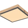 Stropné LED osvetlenie Doro 30x30 cm, drevený vzhľad%