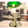 Stolová lampa Antique, mosadz/zelená%