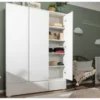 Šatníková skriňa Image, 122 cm, biela%