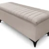 Úložná lavica/periňák Joy, šírka 139 cm, svetlo béžová látka%
