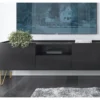 TV skrinka Harmony, čierna/čierny mramor%