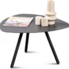 Stolík Mira, priemer 60 cm, antracitový%